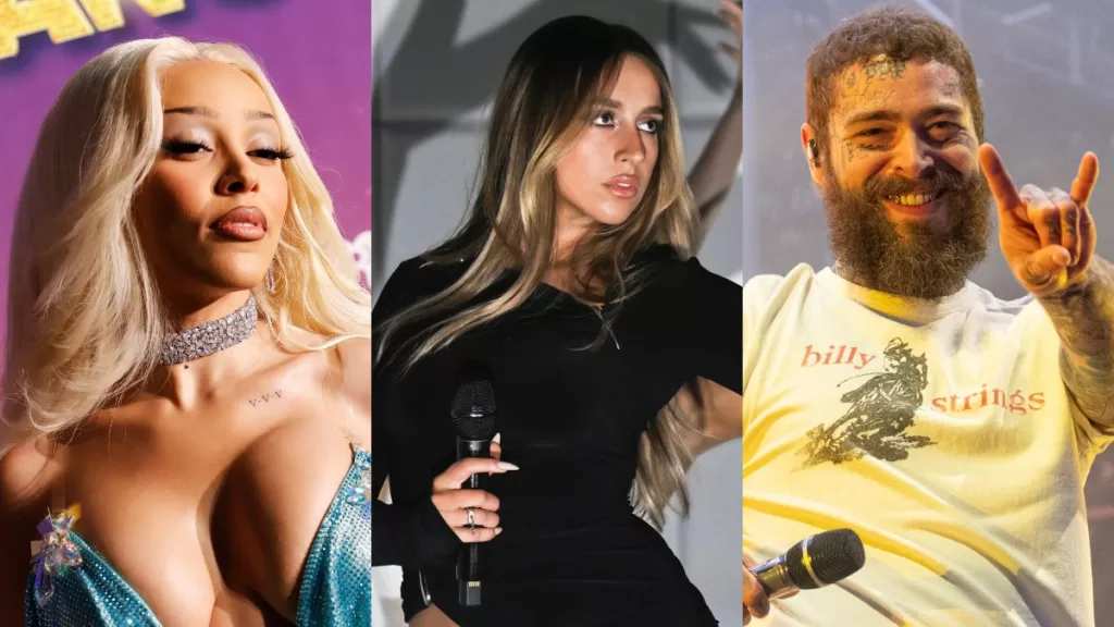 La lista de artistas confirmados para los VMAs 2025 se expande: Doja Cat, Tate McRae, Post Malone y más
