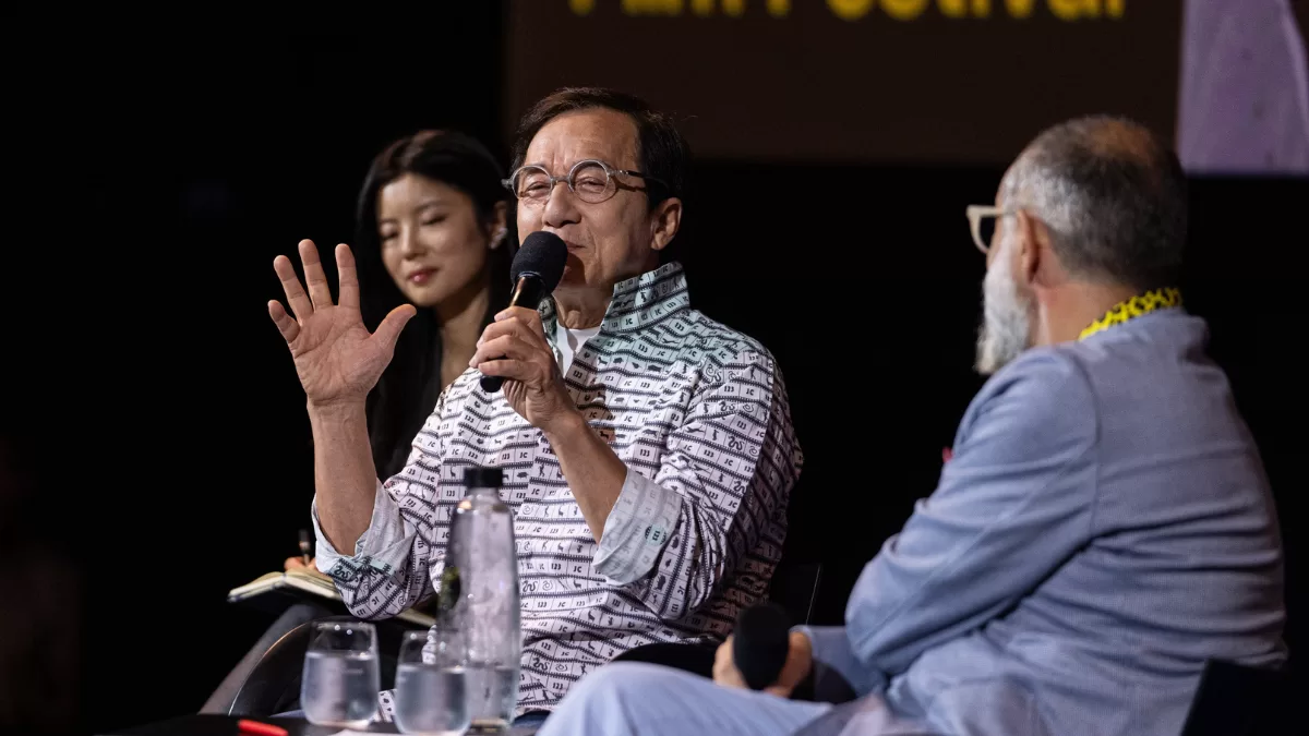 Jackie Chan en Locarno, el 10 de agosto de 2025. 