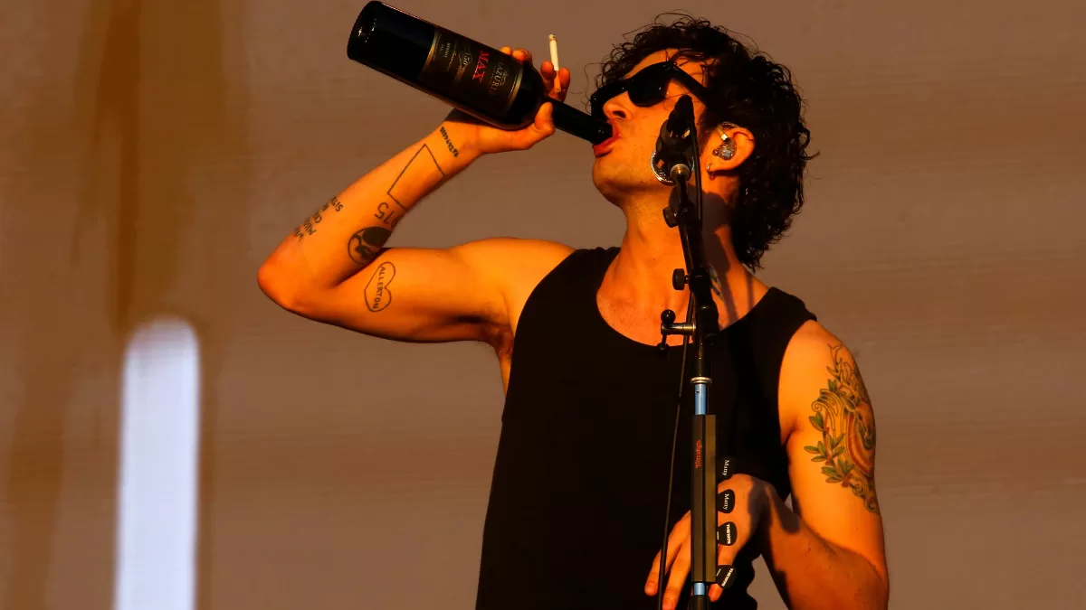 Matty Healy en Lollapalooza Chile 2023. 
