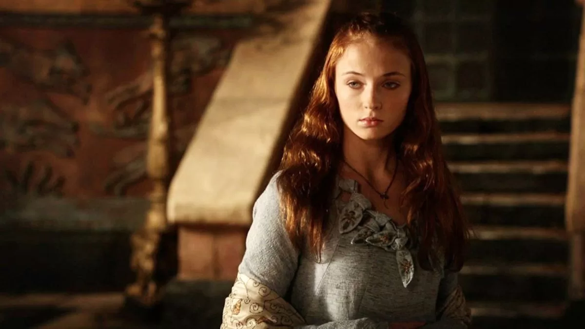 Sophie Turner con 13 años en la serie "Game of Thrones".