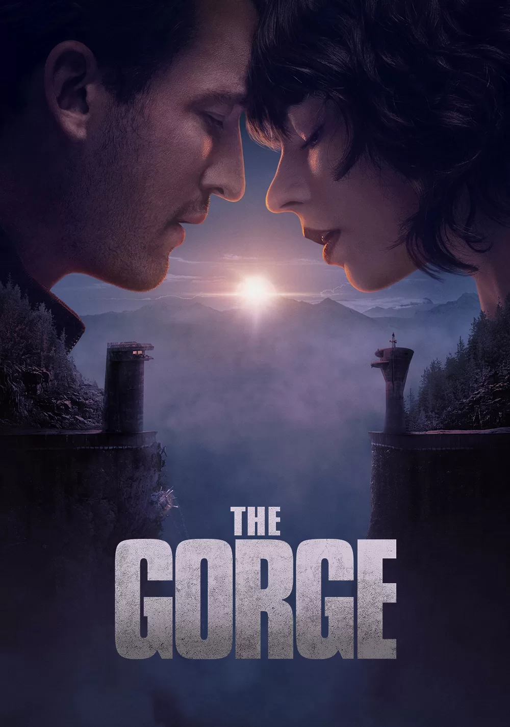Poster promocional de "The Gorge" de Apple TV+. 