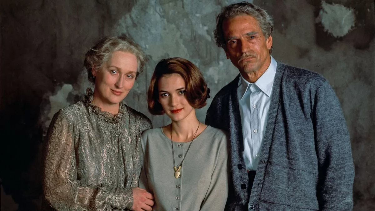 Meryl Streep, Winona Ryder y Jeremy Irons en "La Casa de los Espíritus". 
