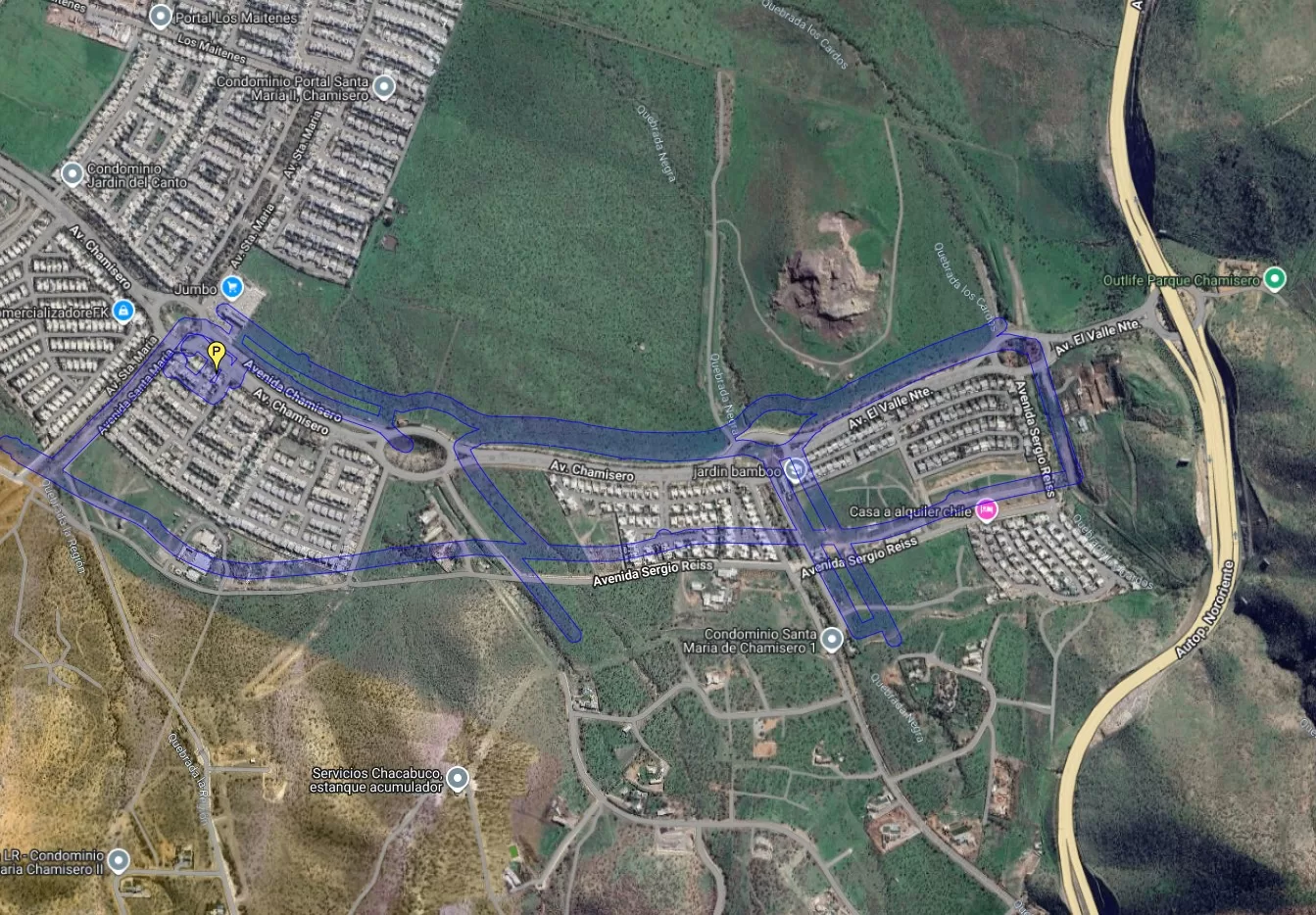 Colina corte de agua