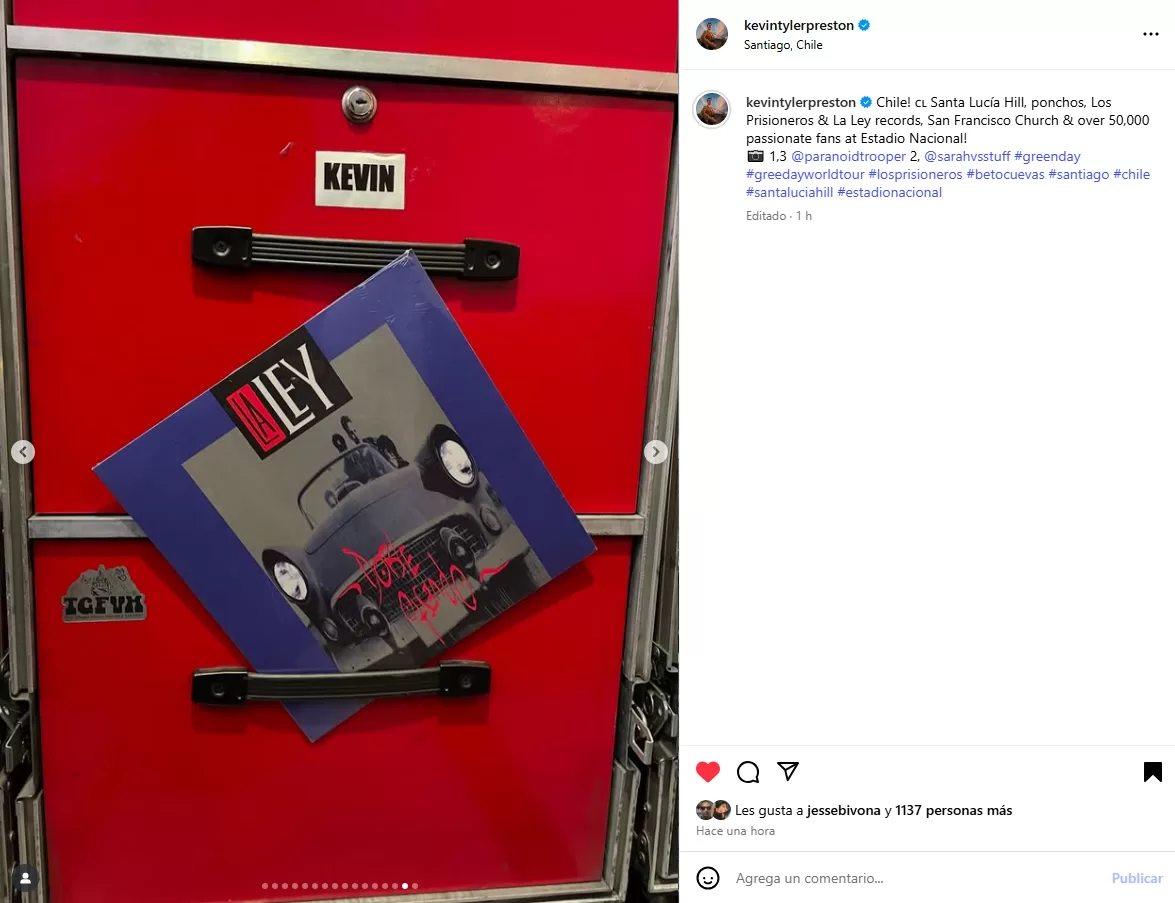 Kevin Tyler Preston Green Day en chile