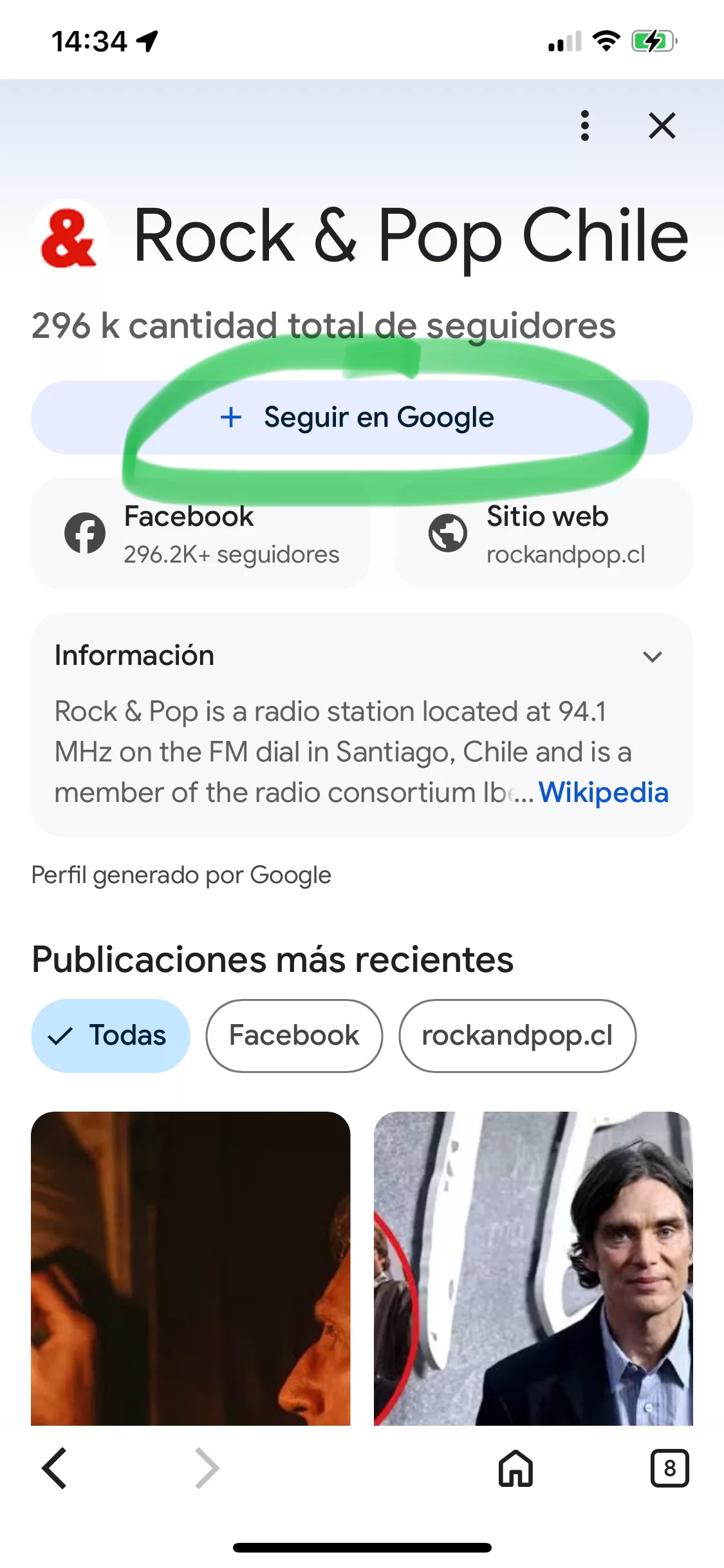 Rock and Pop Google Discover