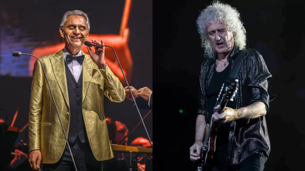 bRIAN mAY Andrea Bocelli