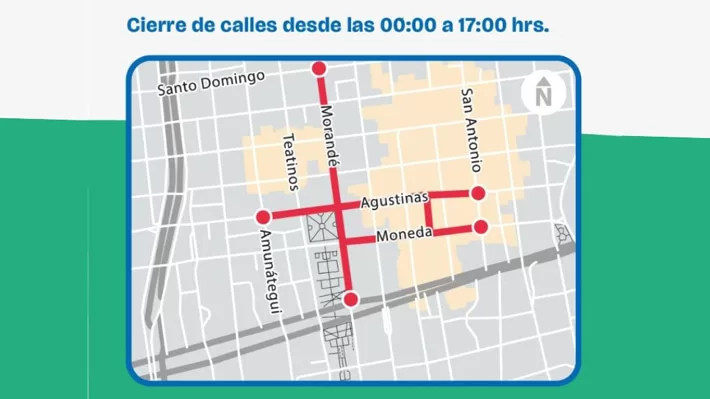 Calles Cortadas por el Día Nacional Sin Auto. 