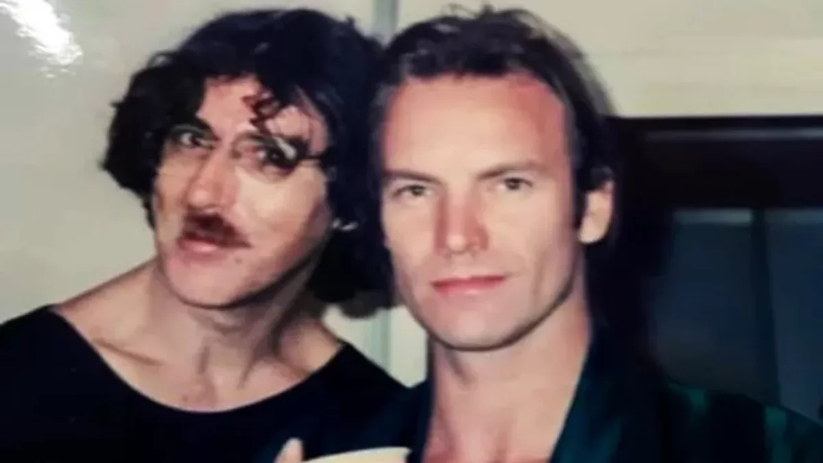 Charly García y Sting en 1988.