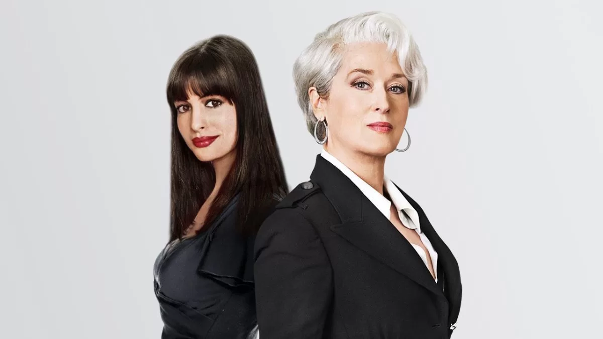 Meryl Streep y Anne Hathaway en "El diablo viste a la moda" en 2006.