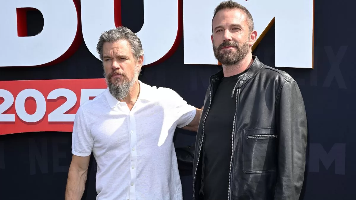 Matt Damon y Ben Affleck este año en el evento "Tudum" de Netflix.