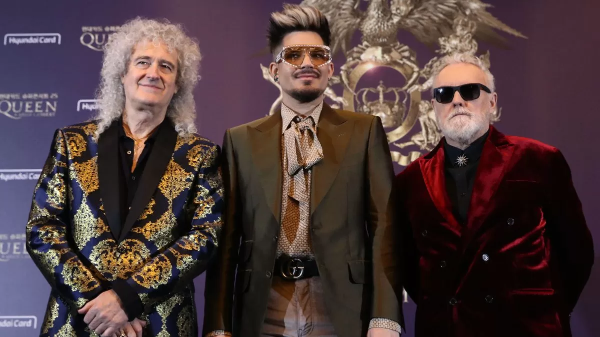La nueva formación de Queen, con Adam Lambert como vocalista. 