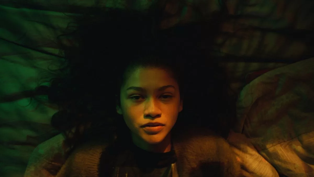 Zendaya en la segunda temporada de "Euphoria".