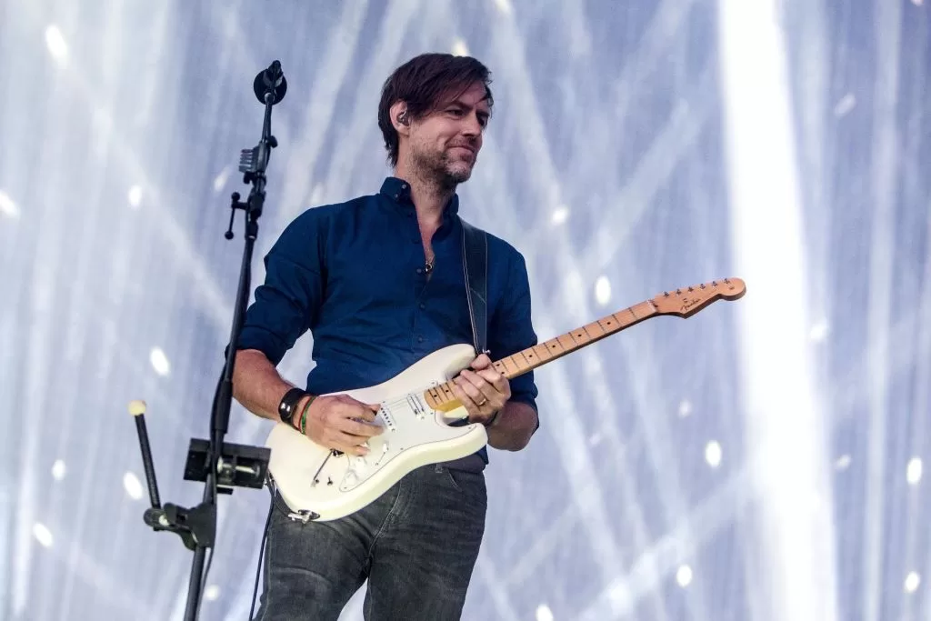 Ed O'Brien con Radiohead. Foto: Getty Images