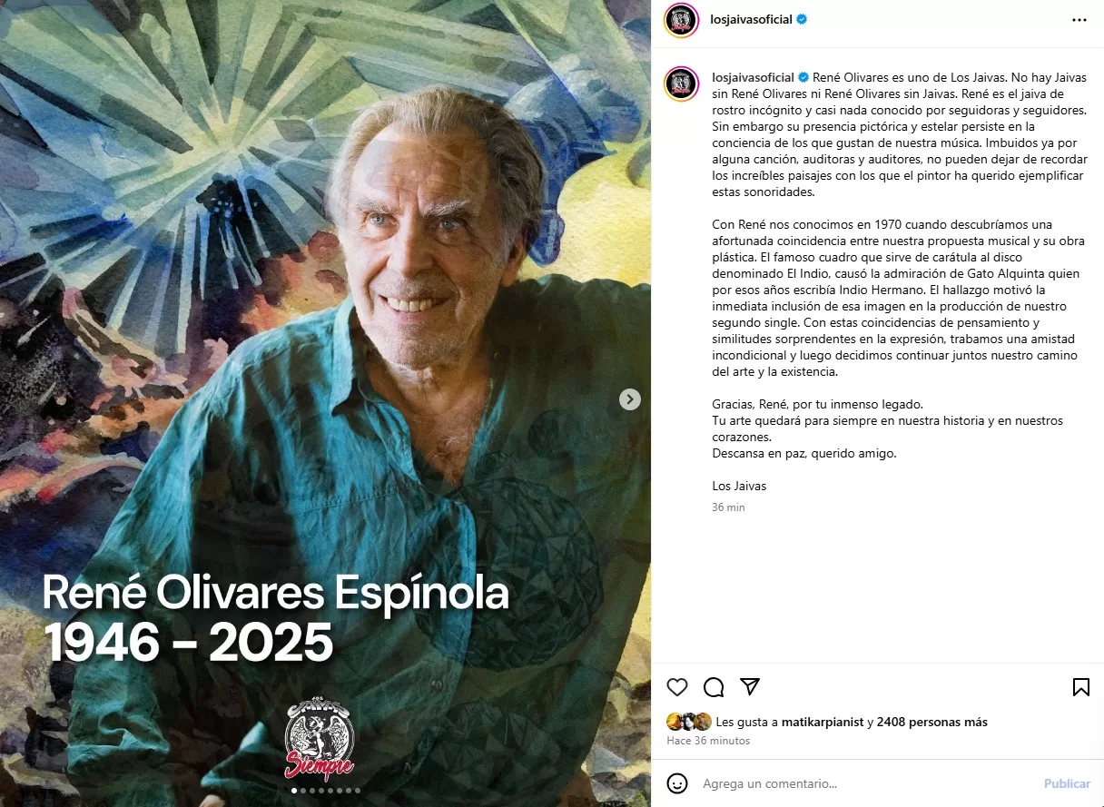 Los Jaivas René olivares