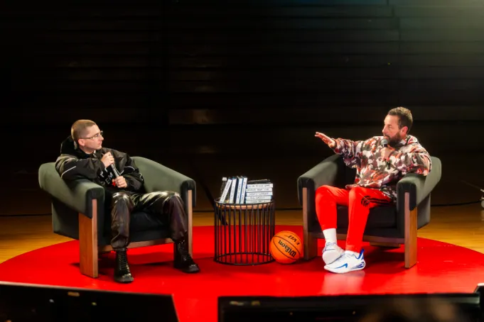 Adam Sandler y Timothée Chalamet Variety