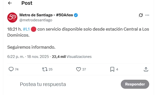 Metro de Santiago captura