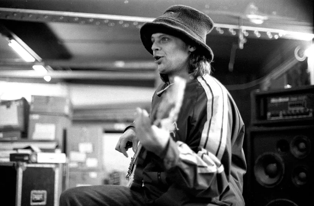 Mani Of The Stone Roses Rehearsing Manchester 1994