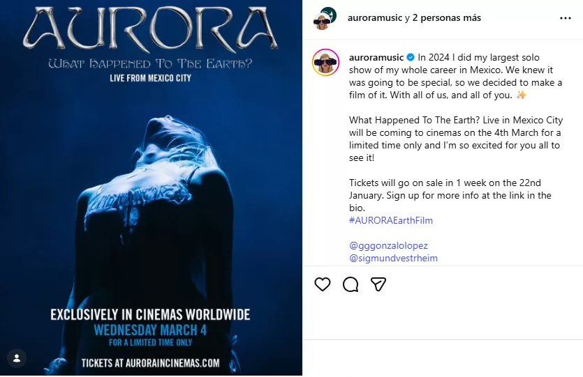 AURORA Instagram