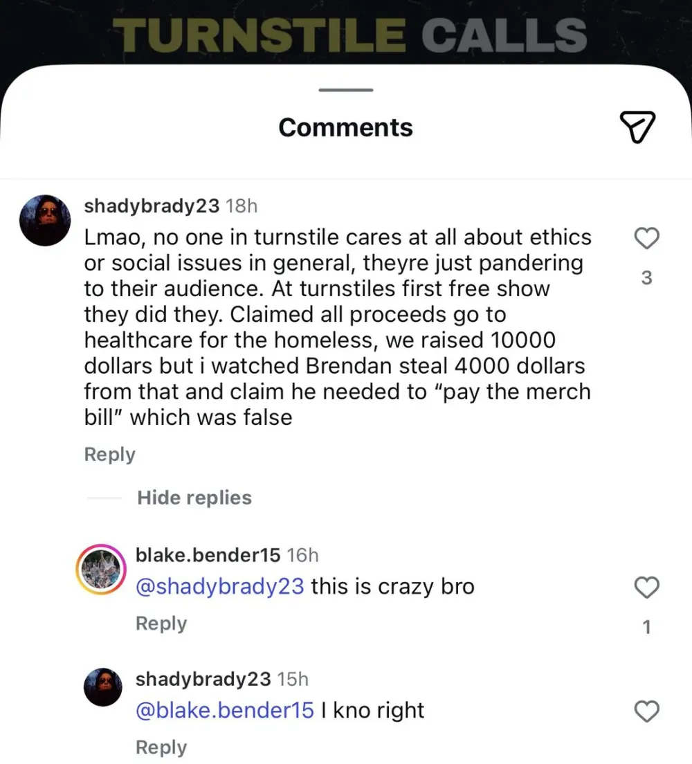 Brady Ebert Instagram respuesta