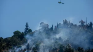 Cerro San Cristóbal incendio