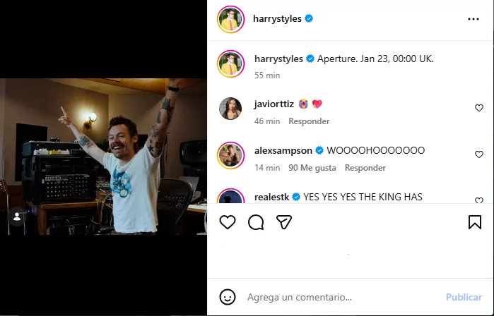 Harry Styles Instagram