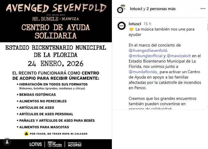 Instagram Lotus Incendios