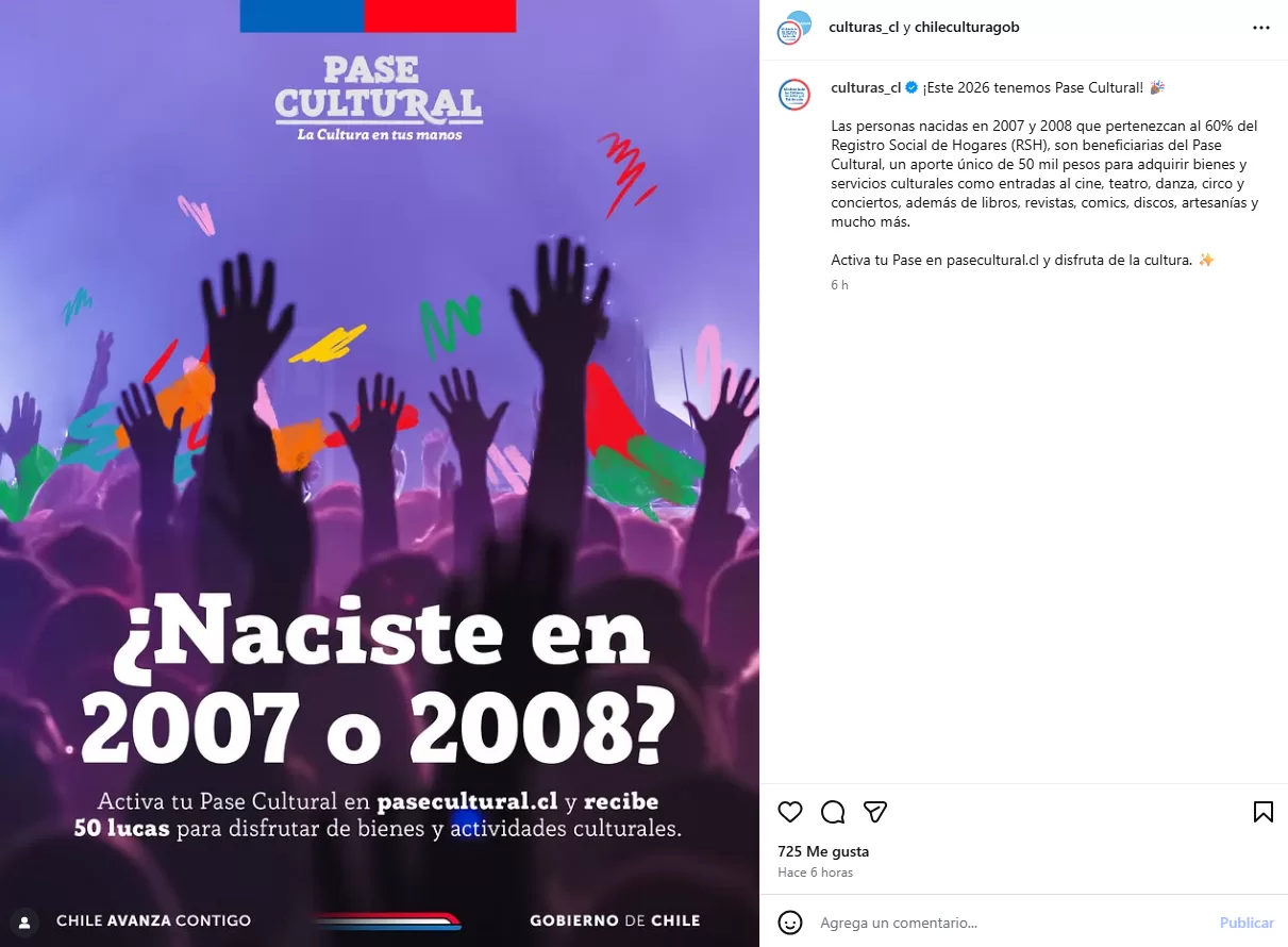 Pase Cultural 2026