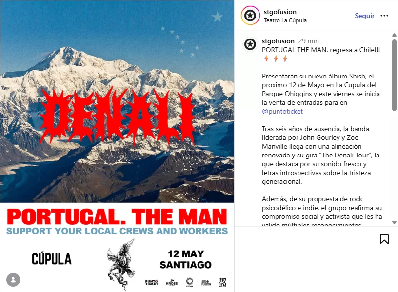 Portugal. The Man STGO FUSION IG