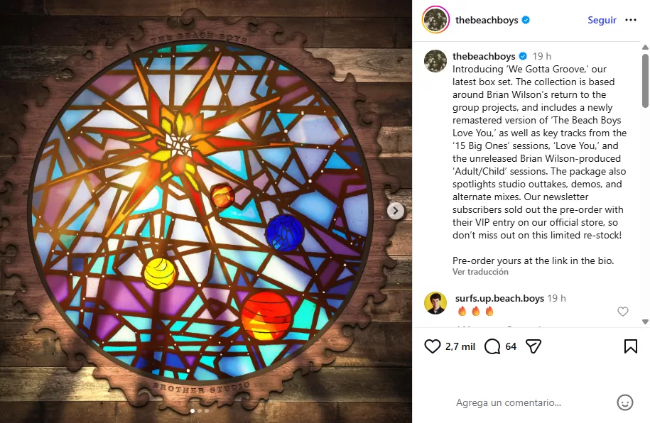 The Beach Boys Instagram