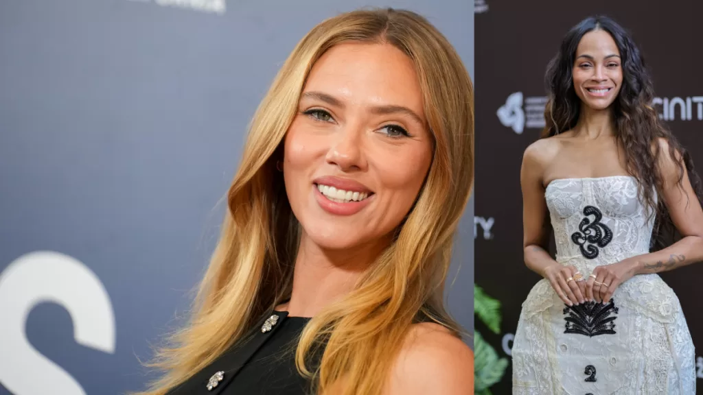 Zoe Saldaña y Scarlett Johansson