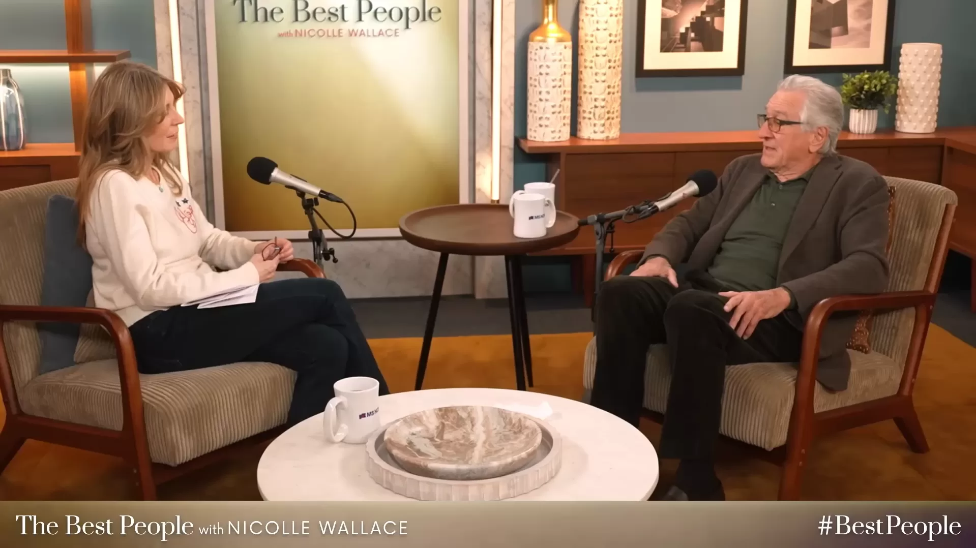 Robert De Niro en el podcast The Best People With Nicole Wallace.