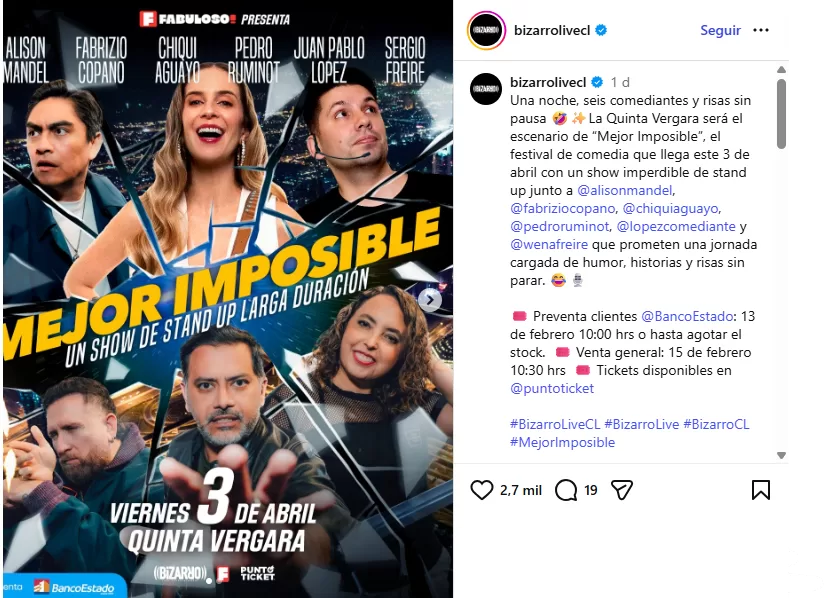 Festival de Stand Up Instagram