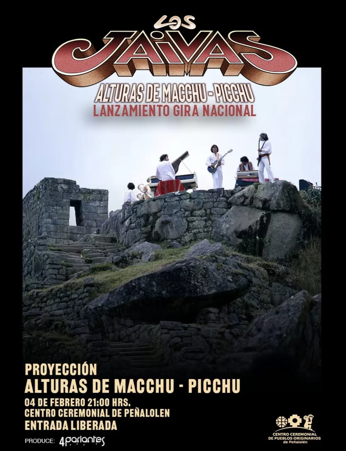 Afiche Proyección "Alturas de Machu Pichu"