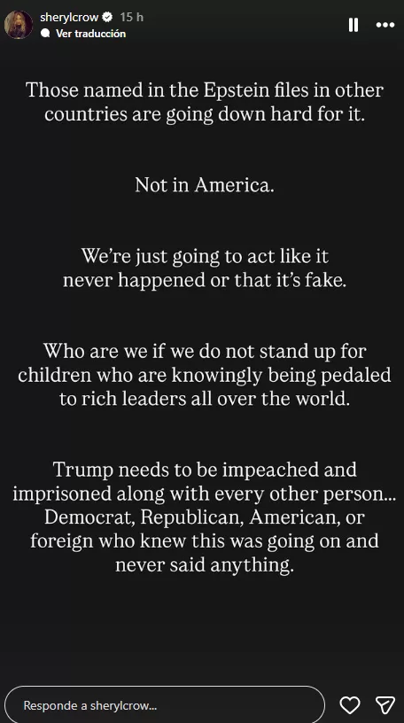 Sheryl Crow Instagram