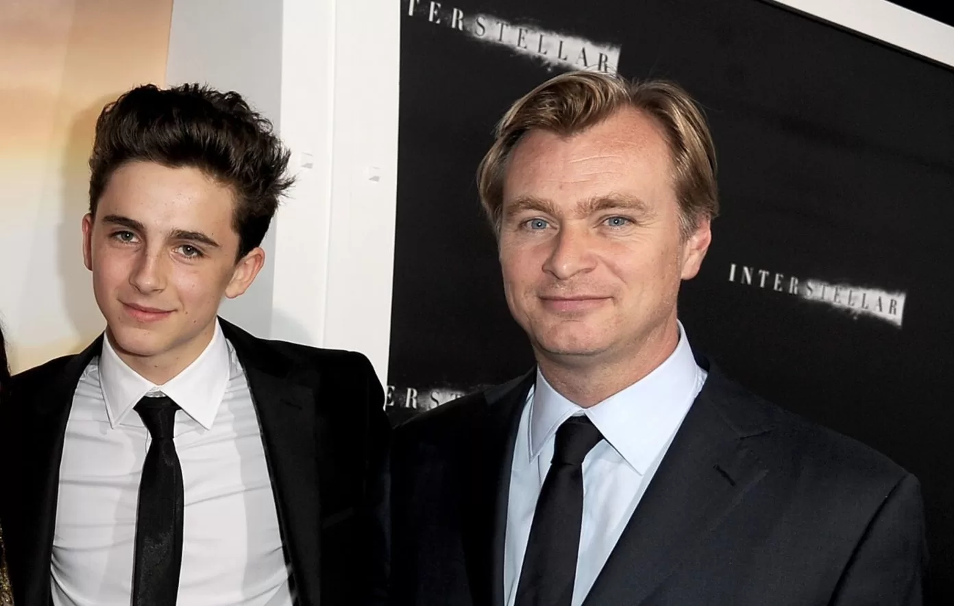 Timothée Chalamet y Christopher Nolan, Getty