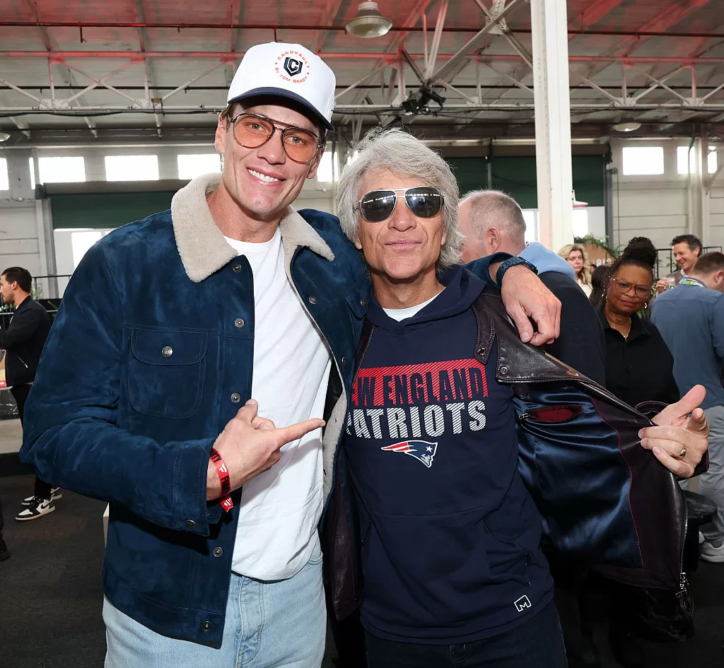 Tom Brady y Jon Bon Jovi