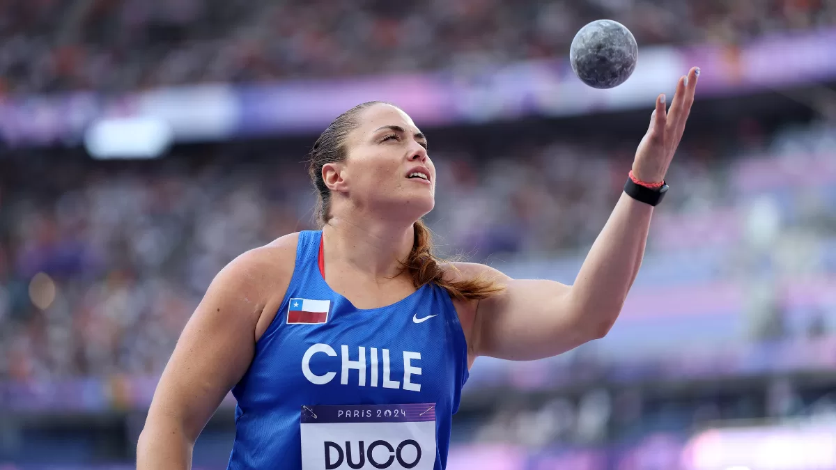 Natalia Duco, lanzamiento de la bala Juegos Olimpicos Paris 2024, Getty