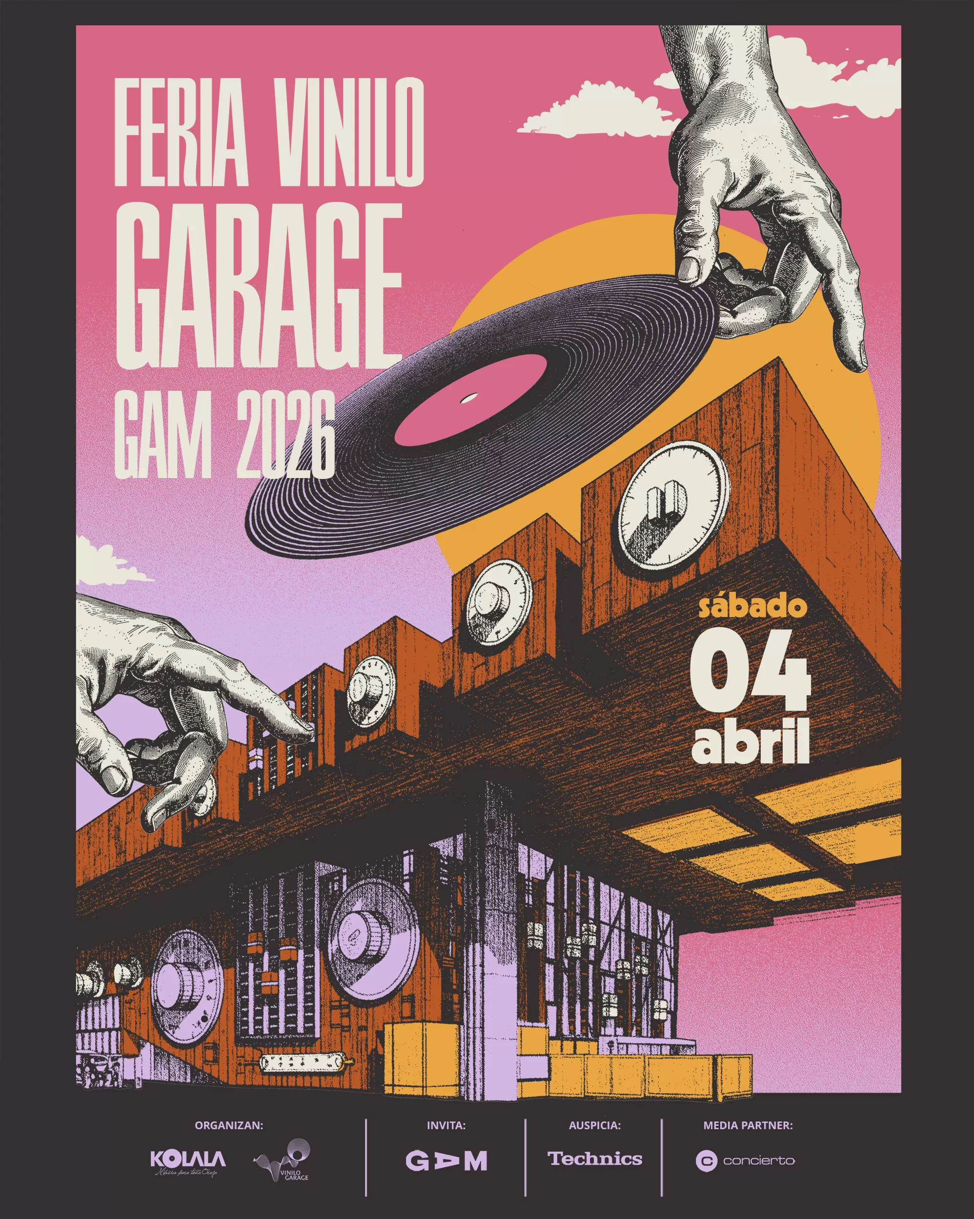 Afiche Feria Vinilo Garage