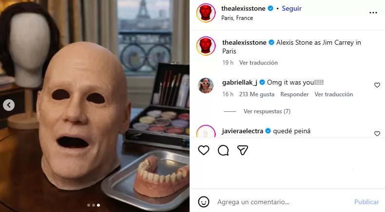 Alexis Stone ig Jim Carrey