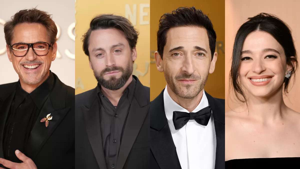 Robert Downey Jr., Kieran Culkin, Adrien Brody y Mikey Madison, Getty