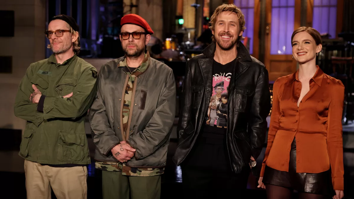 Gorillaz en Saturday Night Live junto a Ryan Gosling y Ashley Padilla, Getty