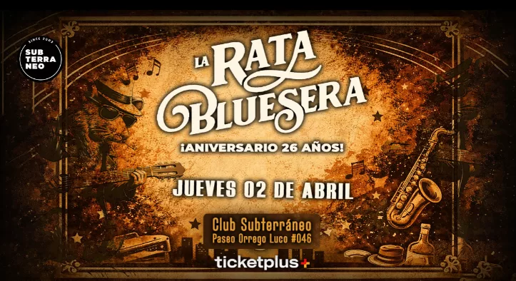 La Rata Bluesera afiche concierto