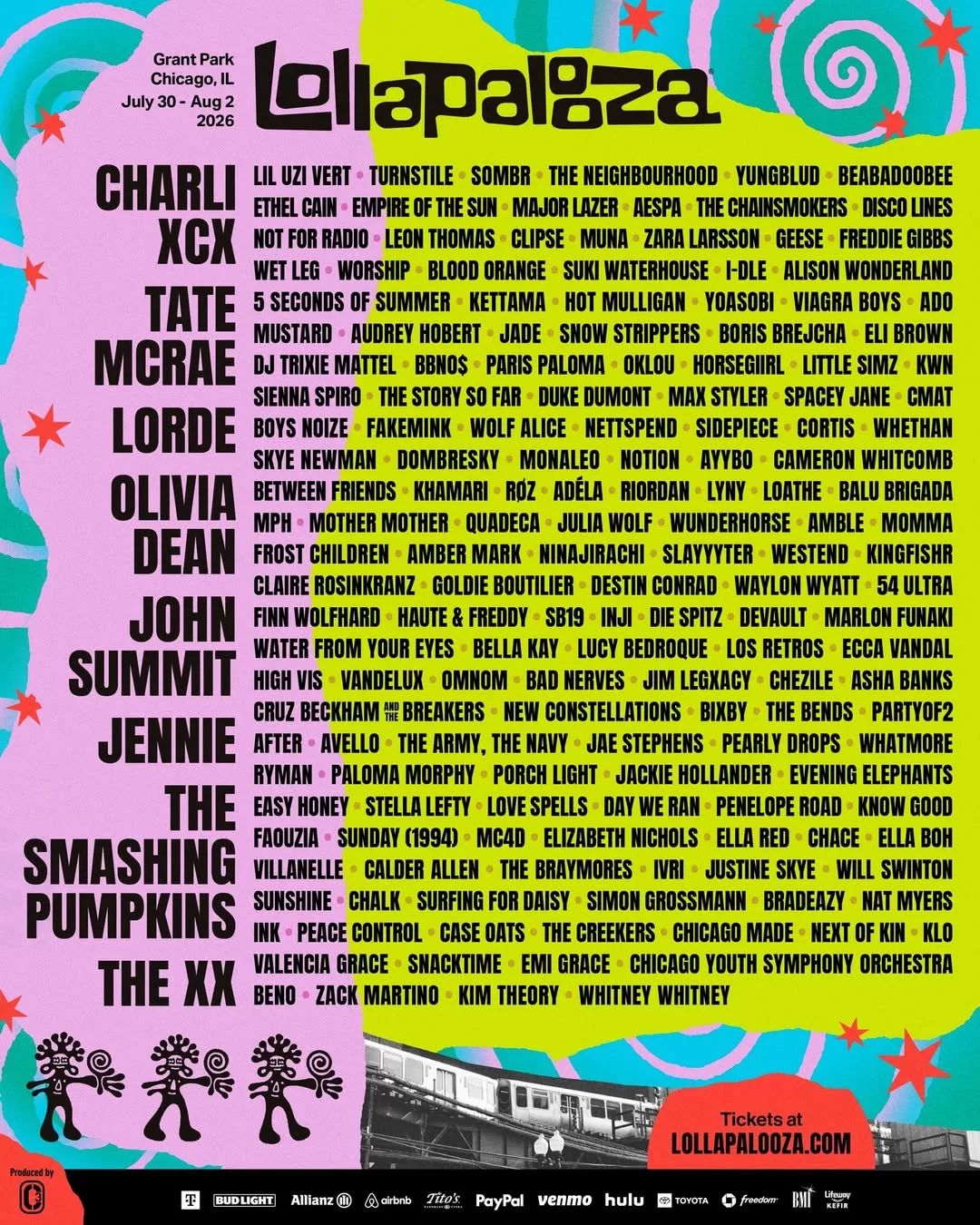 Lollapalooza Chicago lineup