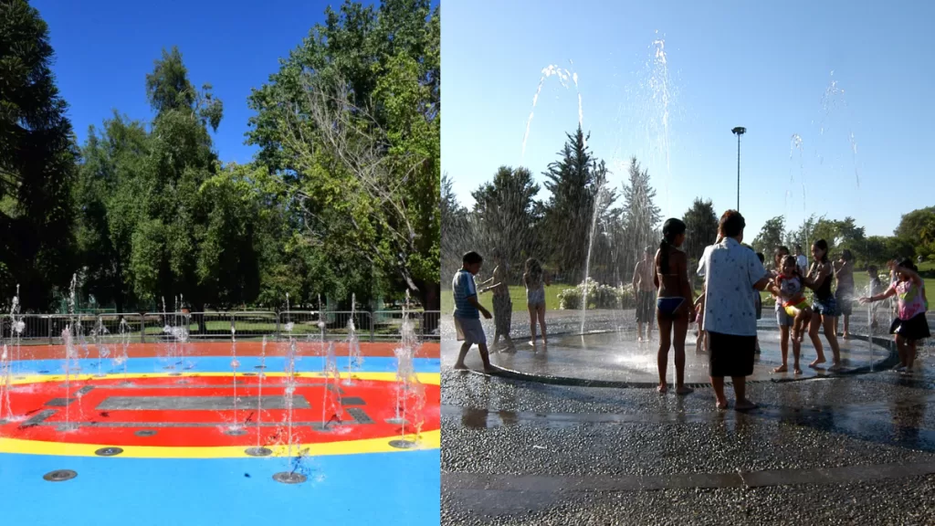 Panorama parques con agua