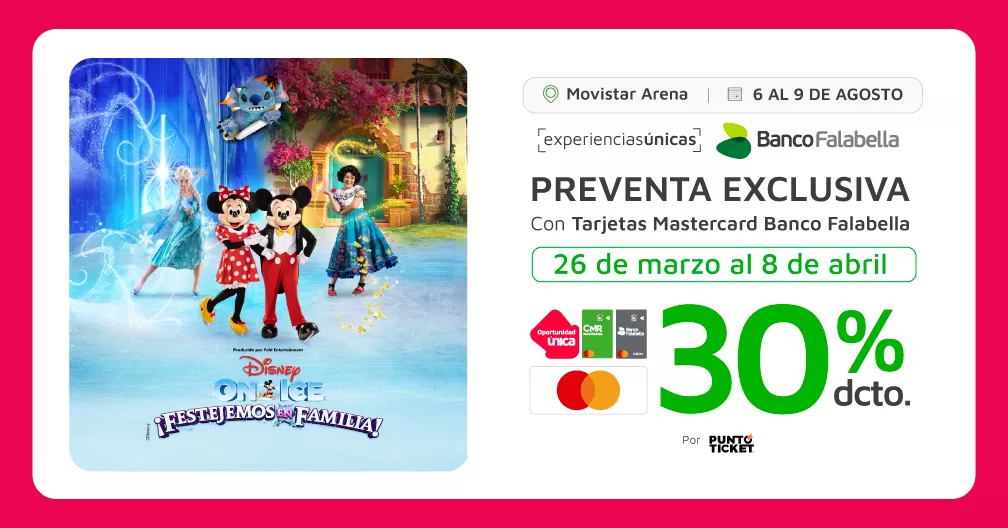Preventa Banco Falabella Disney On Ice