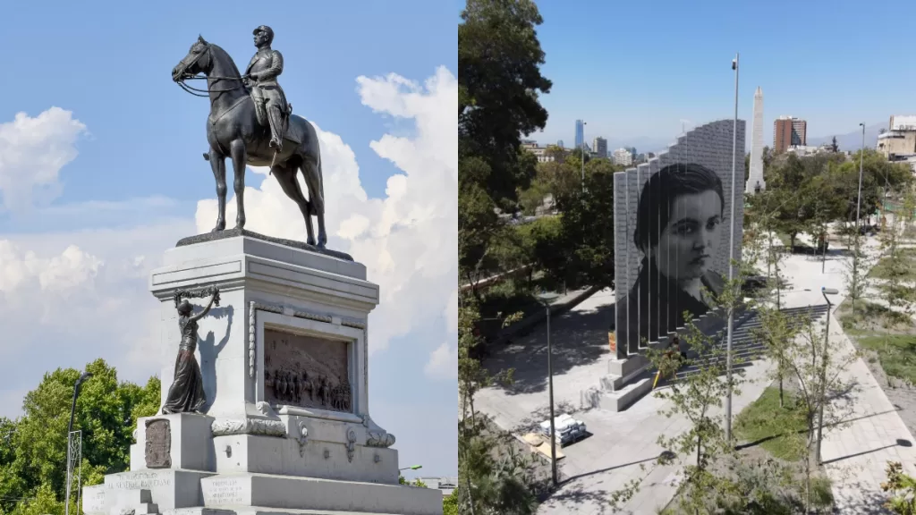 Ya se encuentra instalado el monumento a Gabriela Mistral en Plaza Italia: ¿Volverá la estatua del general Baquedano?