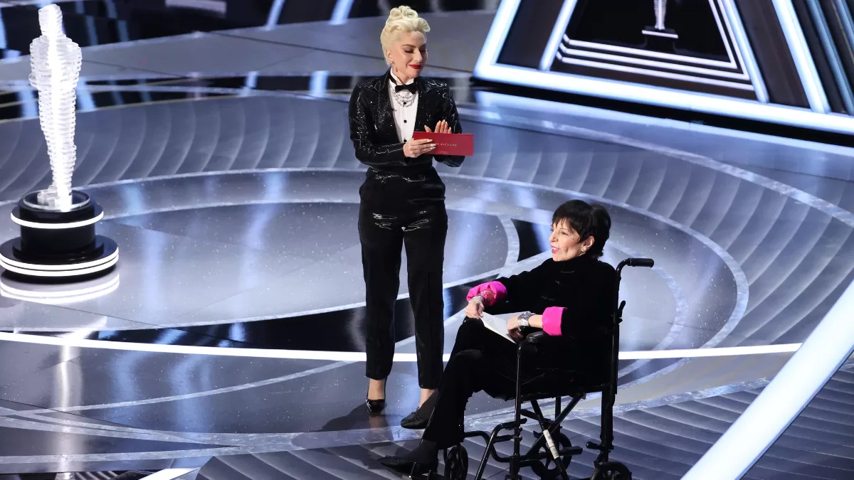 Liza Minnelli y Lady Gaga en los Oscar 2022, Getty