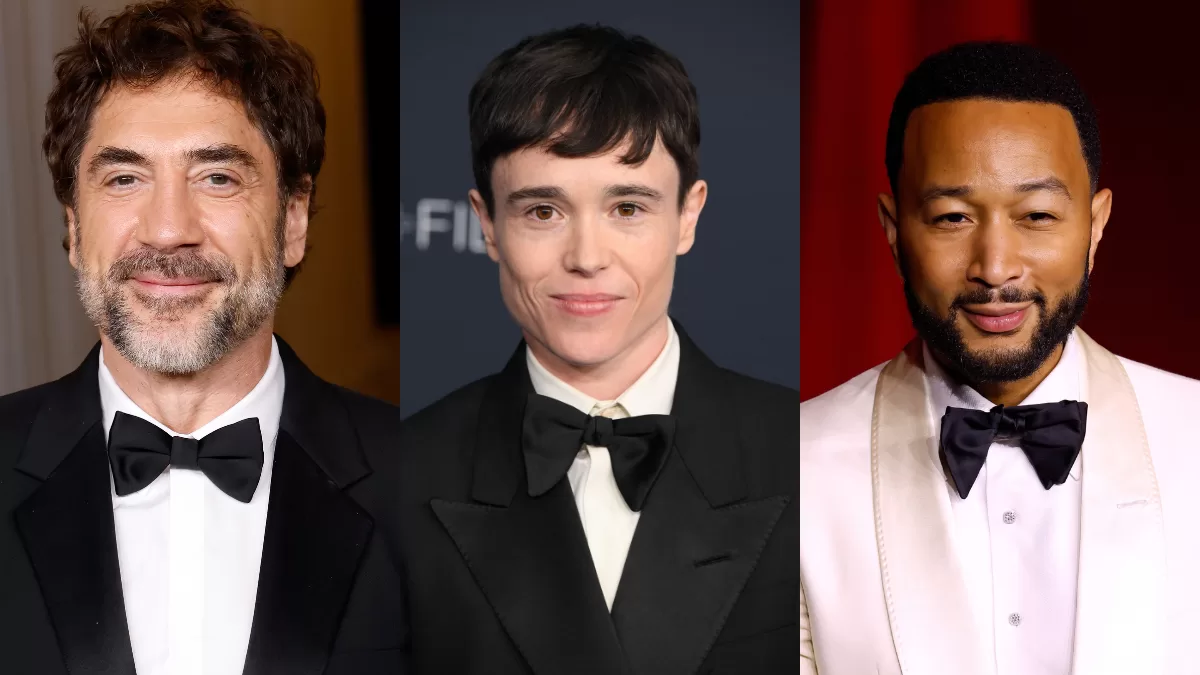 Javier Bardem, Elliot Page y John Legend, Getty