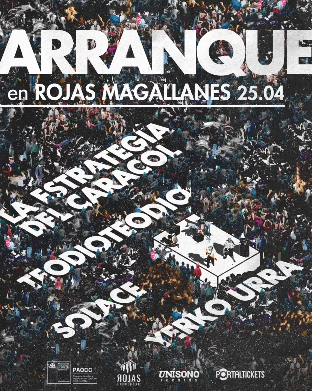 Afiche del evento Arranque x Unísono, Unísono Records