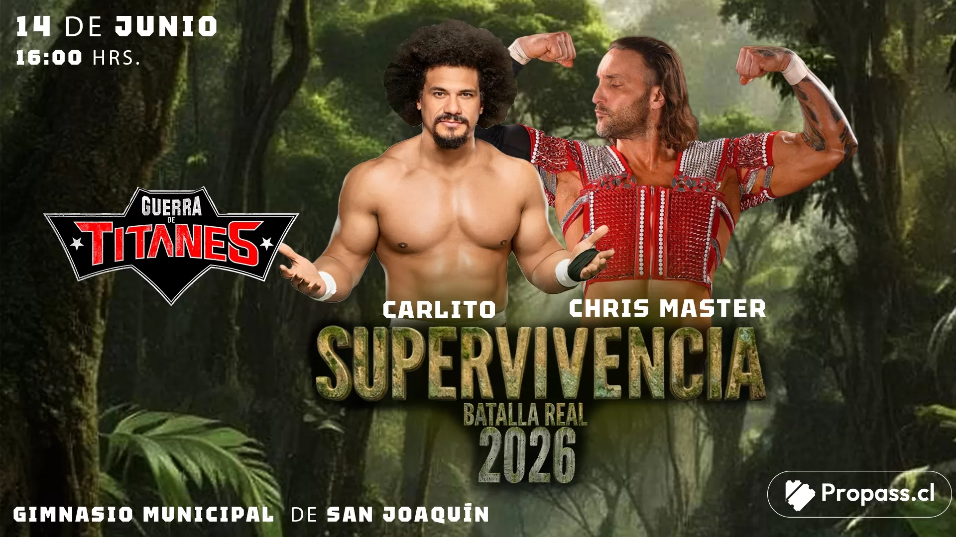 Guerra de Titanes Supervivencia Carlito 2026
